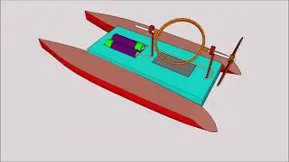 Boat powered by a simple electric motor-Boat building