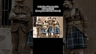 WW1 Colorized historical Footage: Scottish military #ww1 #history #colorized