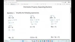 7. REVIEW Distributive Property (Expanding Brackets)