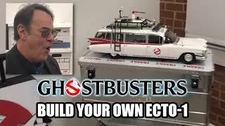 Dan Aykroyd gets a first look at the GHOSTBUSTERS ECTO-1 Hero Collector Build Your Own Model