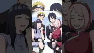 Naruto x hinata and sasuke x sakura ❤️ #naruto #anime #couples #edit #trending #shorts
