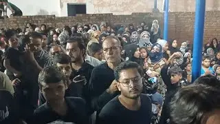 Noha - pukari Zainab e Muztar 😭 live 19 Safar Shikarpur Azadari 2024 / Wasi Shikarpuri