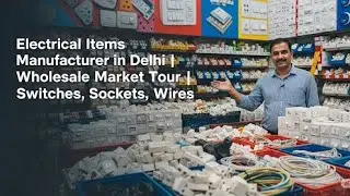Electrical Items Manufacturer in Delhi 🏭 | Wholesale Market Tour | Switches, Sockets, Wires 🔌