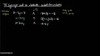 to ligninger to ubekendte   substitutionsmetoden