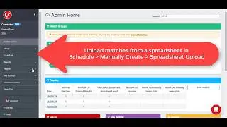 Uploading matches / a schedule from a spreadsheet into LeagueRepublic
