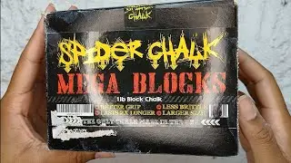 Trying the Spider Chalk Asmr Gym Chalk.