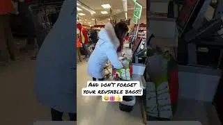 🛍️ REDUCE WASTE by remembering your reusable grocery bags!