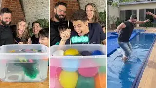 Algu&eacute;m vai ter que PULAR na PISCINA GELADA🥶