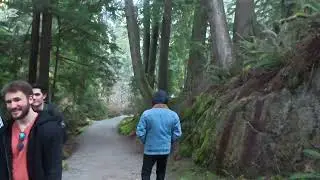 அடர்ந்த காட்டுக்குள் உறைந்த ஏரி மைனஸ் 4.#youtube #canada #Minnekhada Regional Park.