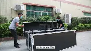 Samsung Display 86'' Motorized Case Pro Riser Electric Lift Flight Case