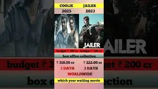 coolie vs jailer movie box office collection 3 days | coolie 3 days collection #coolie
