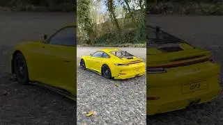 Tamyia tt02 Porsche gt3 in action! #shorts #bumblebee #porsche #viral #rc #tamiya
