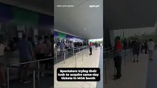 Queue check at the MOA Arena ticket booth hours before game day #fibawc