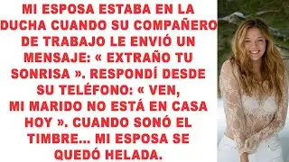 Mi esposa estaba en la ducha cuando su compañero de trabajo le envió un mensaje: «Extraño tu sonrisa