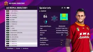 CLASSIC AS ROMA 2000/2001 I Real Player Faces & Ratings I PES 2020