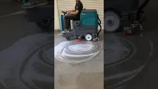 Ride on Auto Scrubber at work #autoscrubber #machines #floorcleaning