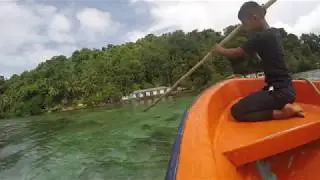 Boat Trip from Weno to Uman Chuuk, Micronesia