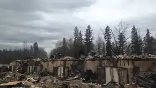 Footage from Abasand community of Fort McMurray