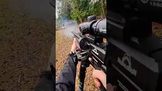 .58 Cal.Hollow Point Airgun Slug EnergyDump😈 HydroShock Pumpkin #aeaairguns #powerful #shots #shorts