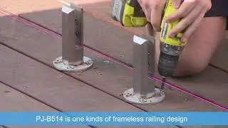 Glass Spigot Railing Installation