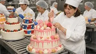 Inside the American Celebration Cake Factory: Why These Cakes Feel So Ina Garten (Full Process)