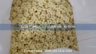 LT70 Corn Puffy Snacks star shape Extruder food processing Line#snacks #foodsnacks #foodextruder