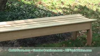 Red Cedar Contoured Bench from CedarStore.com