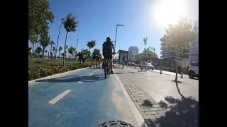 Antalya Turkey Bike ride Konyaalti beach.