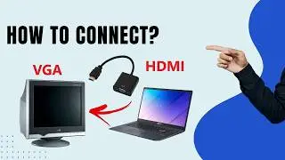 How to Connect HDMI Laptop to VGA Monitor or Projector: HDMI to VGA Converter