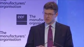 Rt Hon Greg Clark MP talks Industrial Strategy at the National Manufacturing Conference 2017