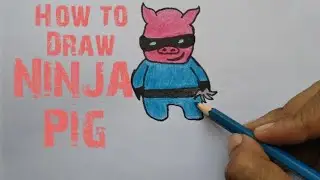 How to Draw Ninja Pig | Cute Drawings
