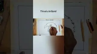 Eagle's head drawing/Easy drawing for kids/Shading techniques for beginners/@Thiva's Artland