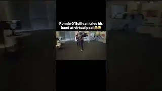 Ronnie Tried VR Pool&hellip; And Fell for It. Literally 😅 #SnookerLegend #VRFail #TrendingShorts