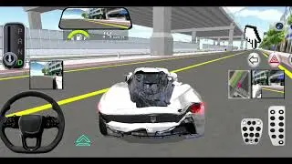 White Lamborghini Train Crash 💥 | Car Changed to Range Rover | Car Parking Showroom|3D Driving Class