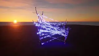 UE4 Niagara VFX - Tree to Tree Lightning Test