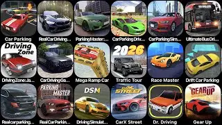 Car Parking,Mega Ramp Car,Car Parking Driving School,Dr Drriving,Gear Up,CarX Street,Race Master