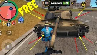 😱😍rope Hero vice town game on amazing robot war in attack on tank l Rope Hero game #games