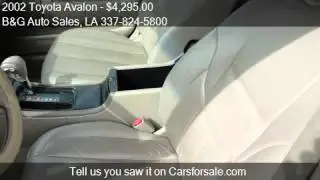 2002 Toyota Avalon XLE for sale in Jennings, LA 70546 at the