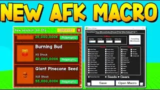 *NEW* BEST AUTO AFK GROW A GARDEN MACRO ROBLOX! How To AFK in GROW A GARDEN! ROBLOX