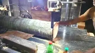 Sawmill Coconut Wood Cutting