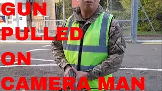 CRAZY SOLDIER PULLS GUN ON CAMERA MAN REUPLOAD MUST SEE