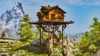 How To Build a Fire Lookout Tower Starter Base in ARK: Survival Ascended