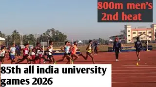 800m Men's 2nd Heet All india university games 2026all india university games#running #competition