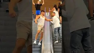 ESCALATOR PRANK GONE WRONG 😳