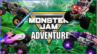 Monster Jam Adventure | Max-D Helps Zombie & Sparkle Smash Get Home to Grave Digger & Friends | 41