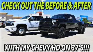 2024 Chevy Silverado 3500 Before/After 37's And 3