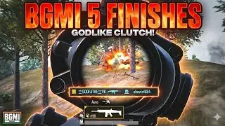 BGMI 5 FINISHES GODLIKE CLUTCH💫 ❤️60FPS GAMEPLAY IN CLASSIC💫DEVICE VIVOT2PRO @LoLzZzGaming @Godlike 