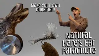 HARE&rsquo;S EAR PARACHUTE - w/ Homemade Dubbing - Fly Tying Instructions - On The Vise w/ The FlyOlderGuy