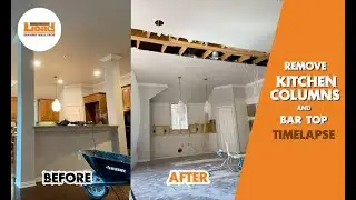 KITCHEN REMODEL: Kitchen Bar & Columns Removed - Load Bearing Wall Pros