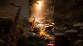 Gentle Saxophone & Soft Drums | Peaceful Nature-Inspired Instrumental #shorts#musicshort #music#sax